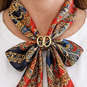 Vintage Bettejon of Dallas StaScarf Gold Tone Scarf Ring Korea